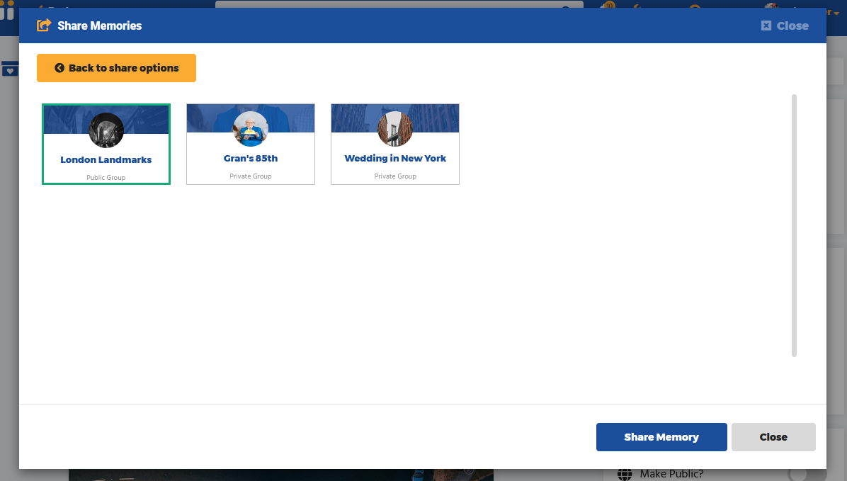 Choose group