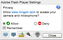 Always allowing access to microphone on Internet Explorer