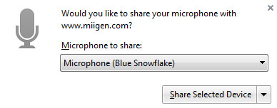 Allow Firefox microphone