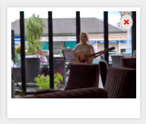 Delete icon on a photo
