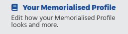 Tab for Memorialised Profile on Miigen Settings