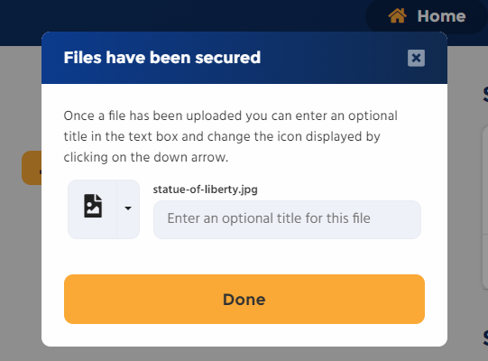 The Miigen Mii-Vault tool upload complete